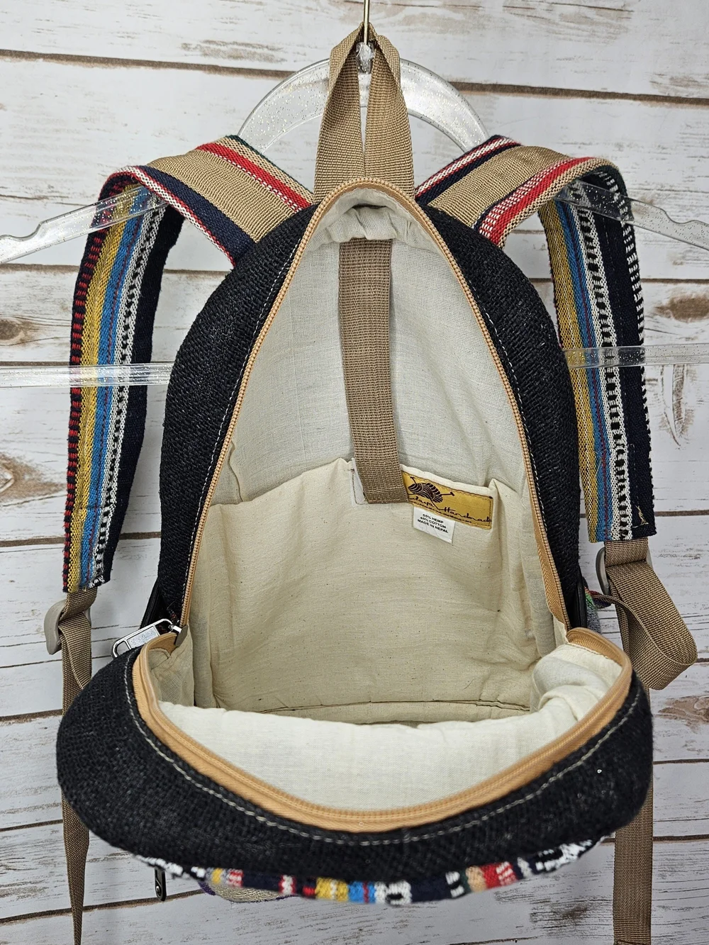 Himalaya Handmade Mushroom Multicolor Mini Backpack